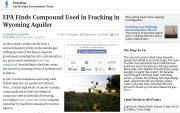 EPA detecta liquido fracking Wyoming